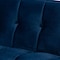 Baxton Studio Ambra Blue Velvet Upholstered and Tufted Sofa with Gold-Tone Frame 156-8866 - alternate 9